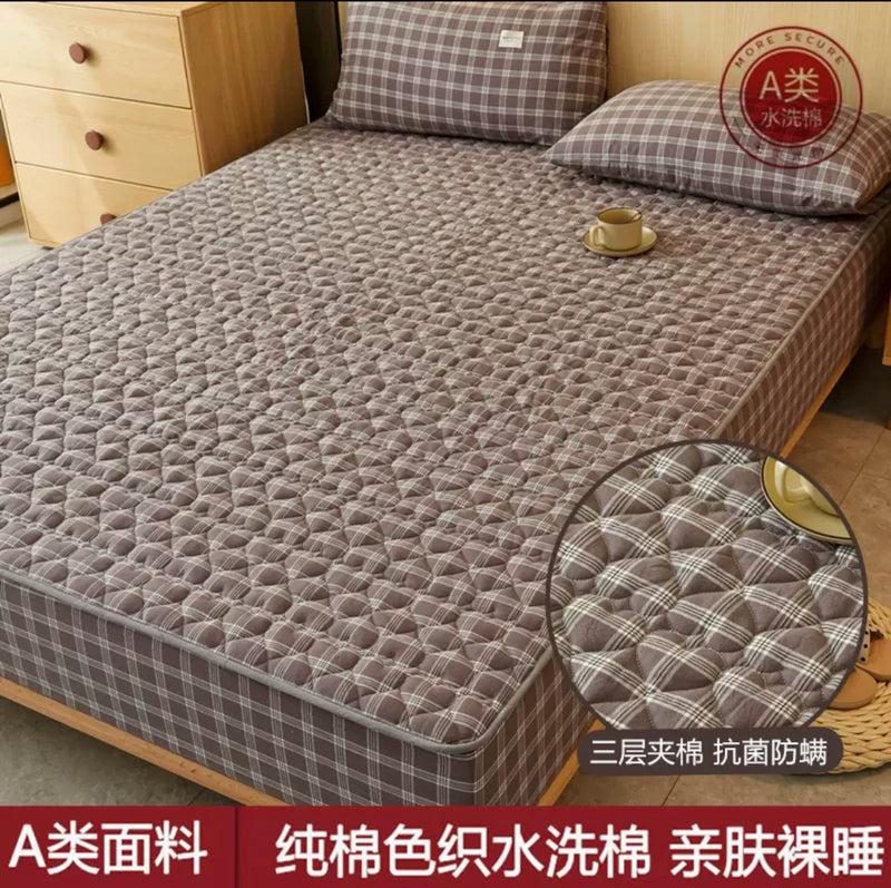غطاء سرير قطن غطاء مرتبه مكون من قطعه واحده