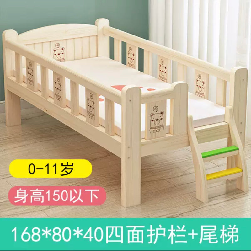 سرير اطفال من الخشب الصلب سرير مفرد للبنين والبنات