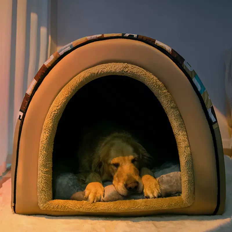 بيت الكلب دافئ في الشتاء سرير كلب كبير قابل للازاله وقابل للغسيل