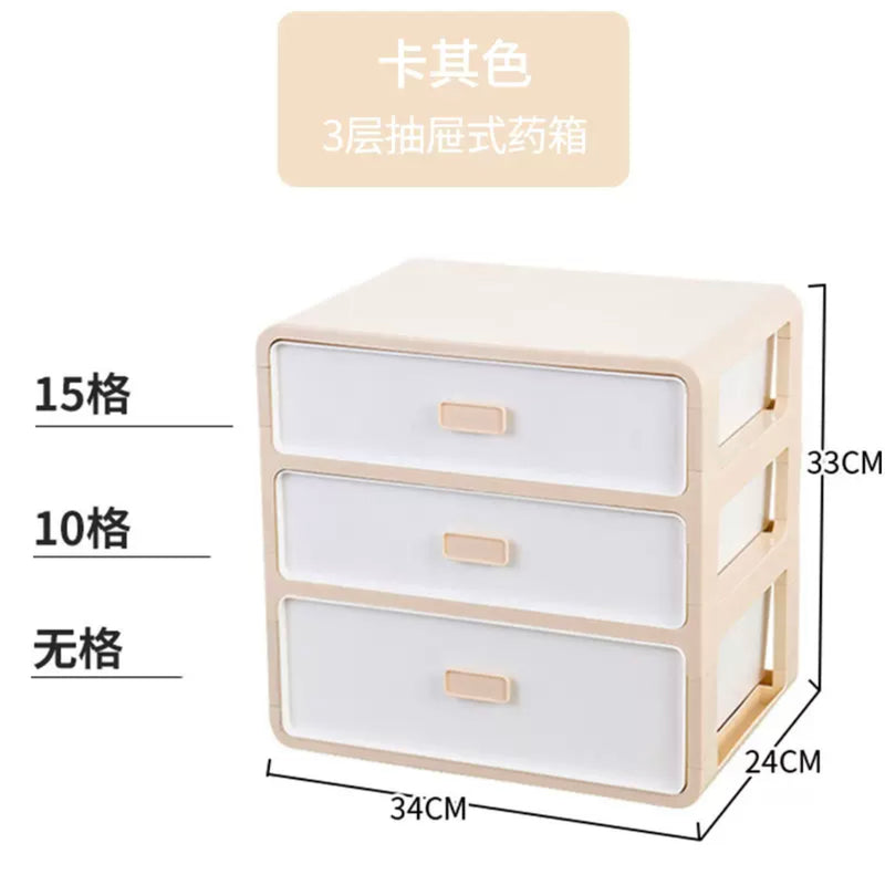صندوق تخزين الادويه المنزلي متعدد الاستخدامات