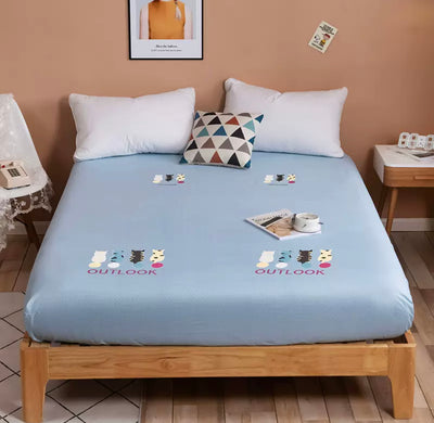 غطاء سرير قطني مفرش سرير من قطعه واحده غطاء حمايه فراش