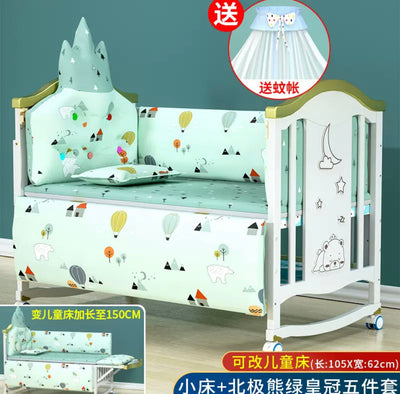 سرير متعدد والوظائف خشب متين اوروبي حديث سرير اطفال روعه