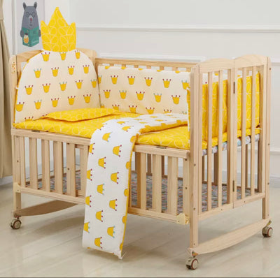سرير قابل للطي قابل للازاله سرير من الخشب الصلب للاطفال الرضع