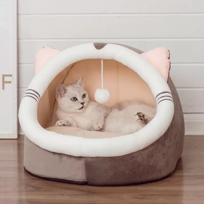 بيت للقطط سرير للقطط بيت دافئ لوازم عامه للقطط