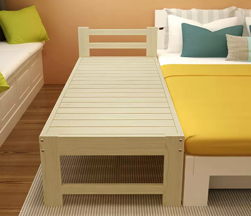سرير اطفال مخصص مع درابزين سرير من الخشب الصلب