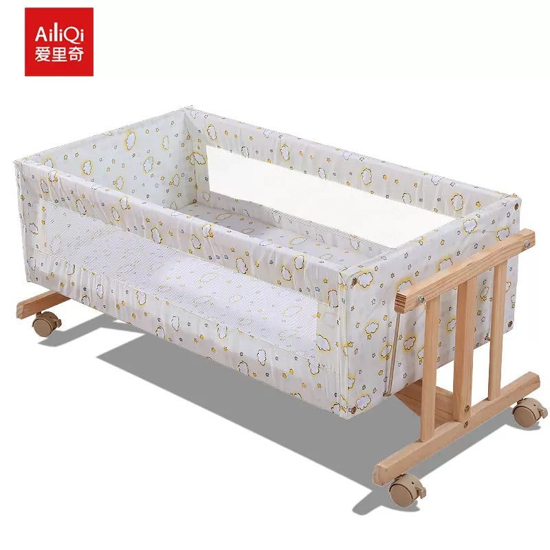 سرير نيوزلاندا من خشب الصنوبر الصلب سرير لحديثي الولاده